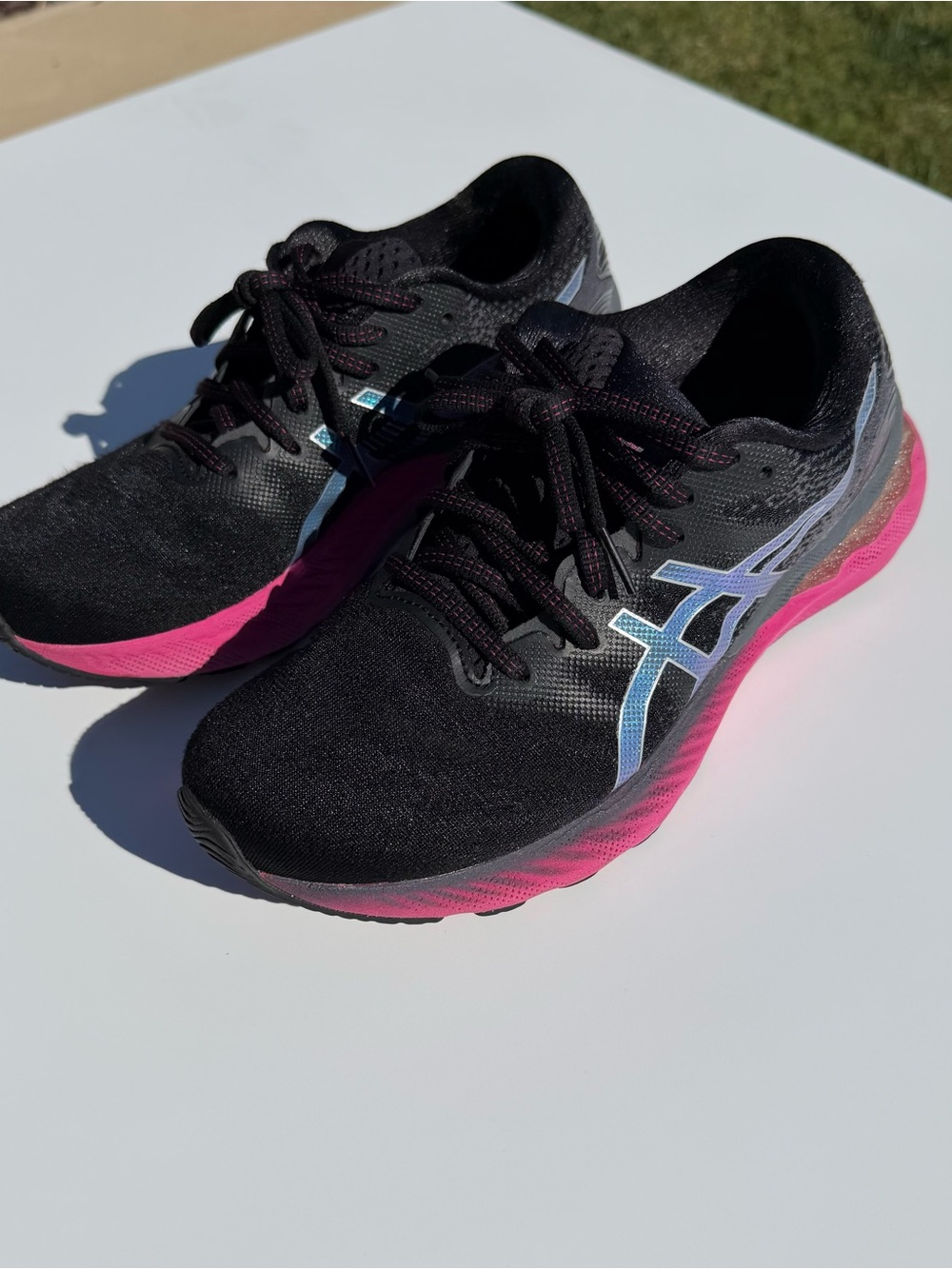 ASICS Women's Gel-Nimbus 23 Walking‎ Running Shoes - Size 9 - Black/Pink - Picture 3 of 13